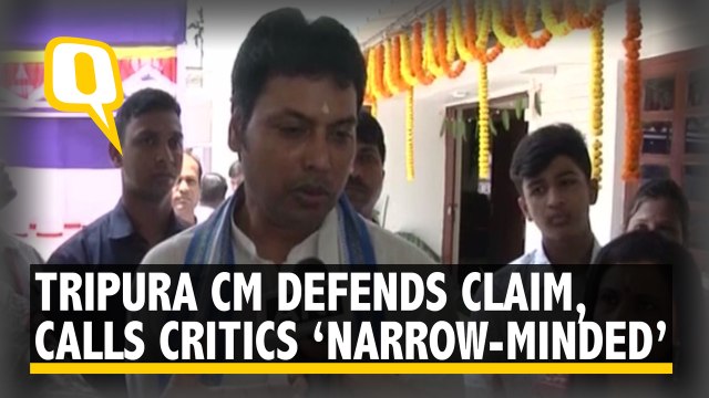 Tripura CM Defends His 'Internet During Mahabharata' Claim