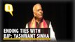 Yashwant Sinha Quits BJP & Politics, Forms Non-Political Forum