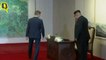 N Korean leader Kim Jong Un & S Korean President Moon Jae-in Greet Each Other