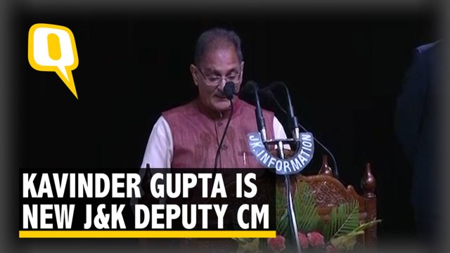 Kavinder Gupta Takes Charge as J&K Deputy CM, Nirmal Singh Resigns