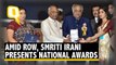 Amid Boycott Call, Smriti Irani Presents National Film Awards`