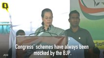 ‘Modi Ji’s Speeches Cannot End Hunger’: Sonia Gandhi in Karnataka