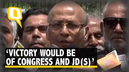 Singhvi: Confident of a Congress-JD(S) Combine Victory
