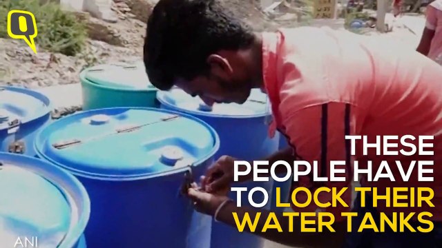Ajmer water crisis forces residents to lock water tanks