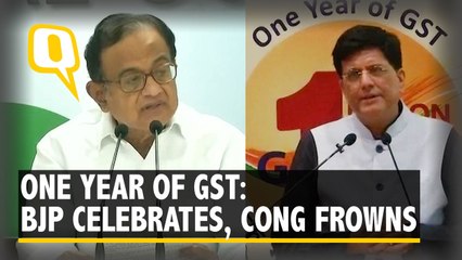 Video herunterladen: One Year of GST: Modi Government Celebrates, Congress Frowns