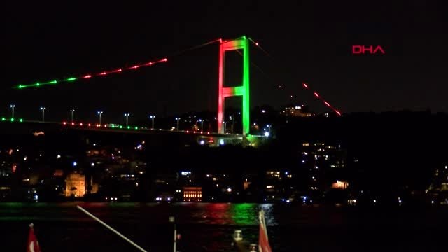 KÖPRÜLER AFGANİSTAN'IN KURULUŞ YILDÖNÜMÜ İÇİN KIRMIZI VE YEŞİL İLE AYDINLATILDI