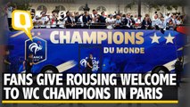 French Fans Give Rousing Welcome to World Cup Champions in Paris