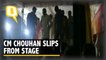 MP CM Shivraj Singh Chouhan Falls From Stage in Chhattarpur