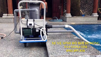 Thiết bị xe đẩy vệ sinh hồ bơi bể bơi di động