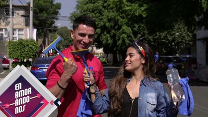 ¡Geo y John limpiaron parabrisas en su cita! | Enamorándonos