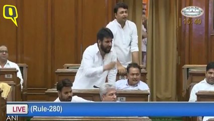 BJP MLA calls AAP MLA ''terrorist" in Delhi Assembly