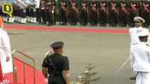 Prime Minister Narendra Modi arrives at Red Fort, for Independence Day address