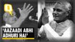 ‘Aazaadi Abhi Adhuri Hai’: Remembering India’s Poet Prime Minister