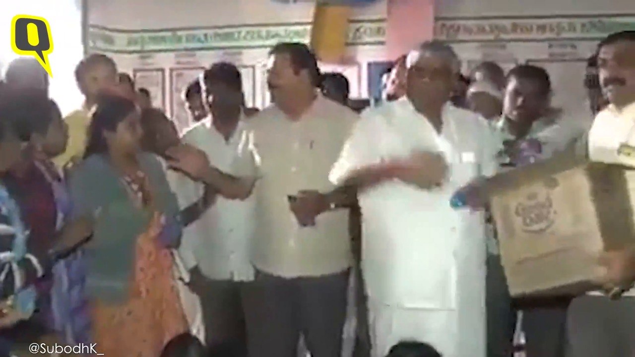 Karnataka Minister Throws Biscuit Packets At Flood Victims, Draws Flak