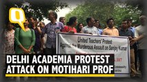 Delhi Professors and Scholars Protest Assault on Motihari Professor Sanjay Kumar