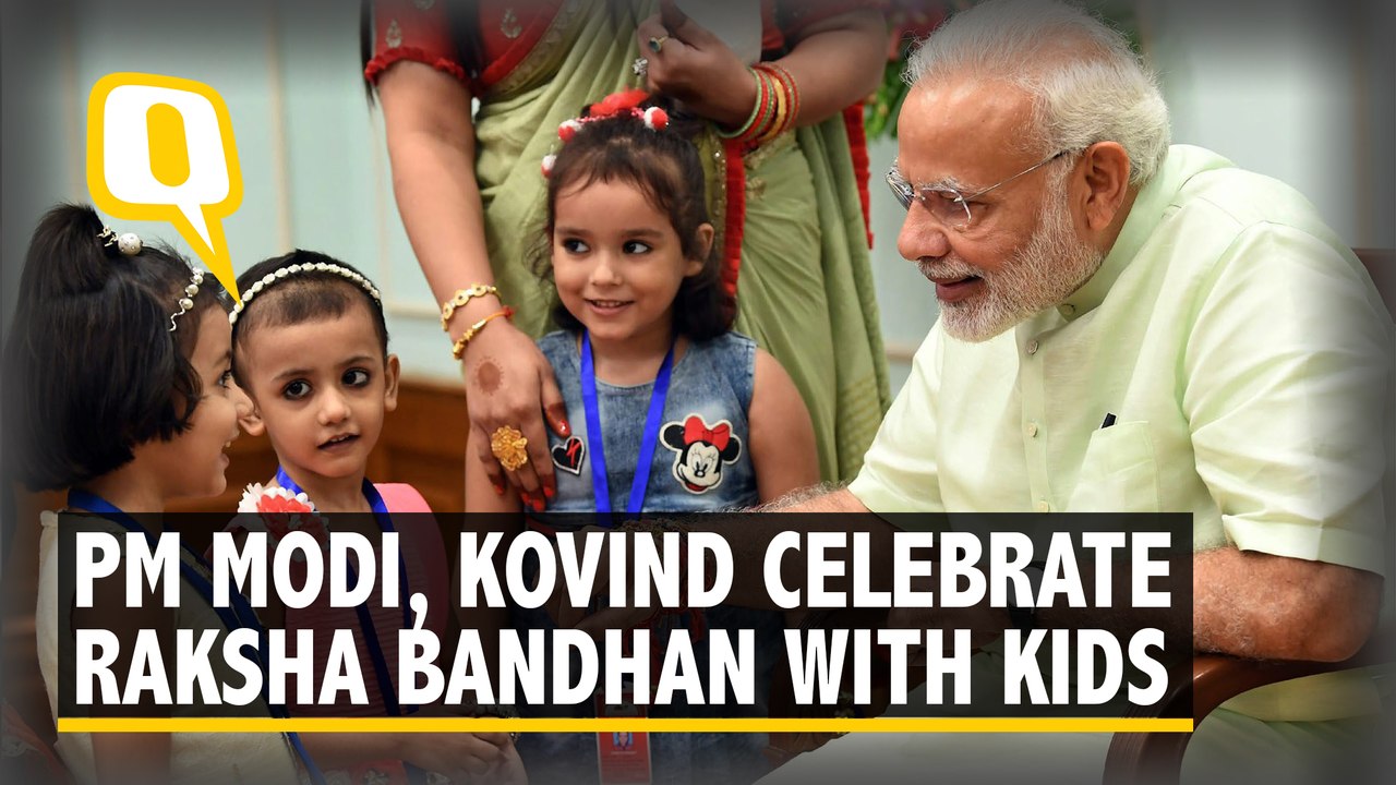PM Modi, President Kovind Celebrate Raksha bandhan with Kids