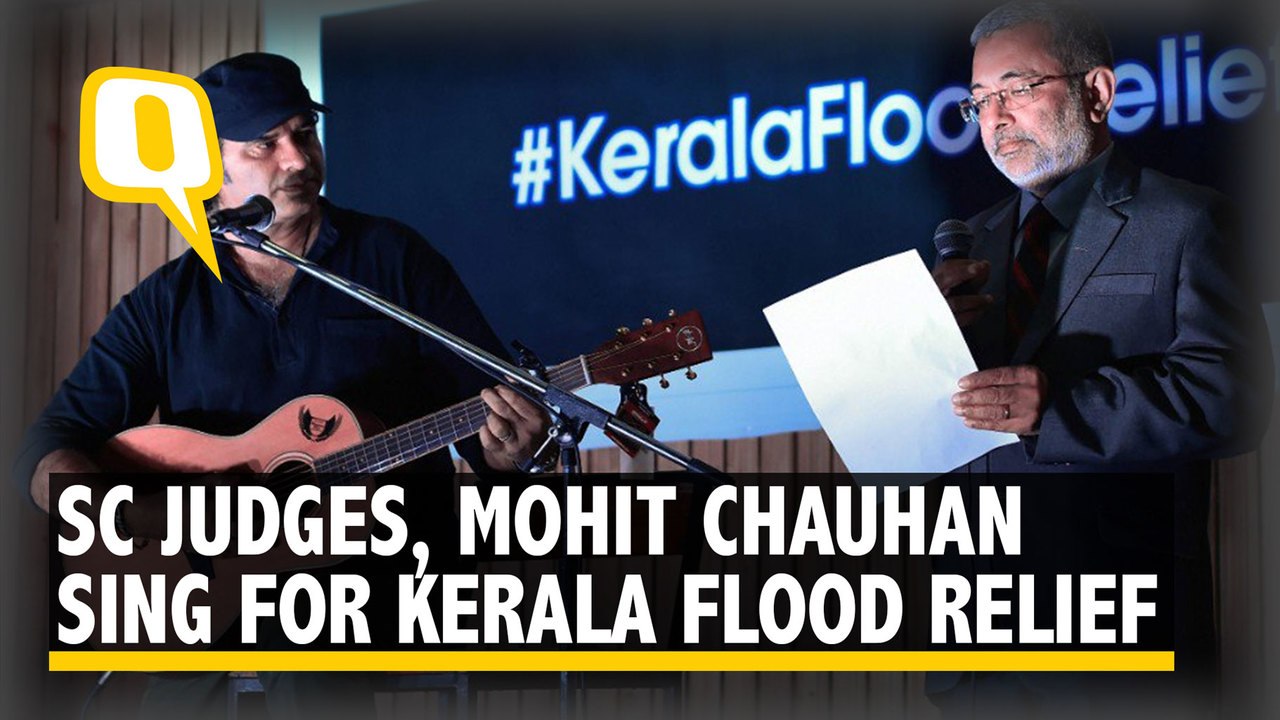 Kerala Flood Relief: Justice Kurian Joseph and Mohit Chauhan sing at a fund-raising event