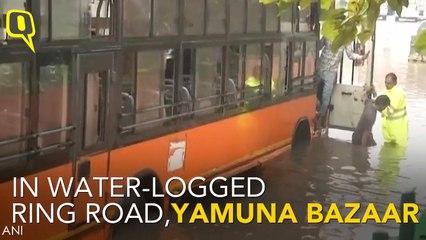 Descargar video: Severe Water-logging and in Delhi NCR After Heavy Rainfall