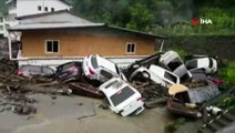 Çin'de şiddetli yağış: 96 kişi köylerde mahsur kaldı