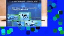 [NEW RELEASES]  Clinical Orthopaedic Rehabilitation