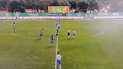 Sporting U-15 team scores a hilarious early goal without touching the ball!