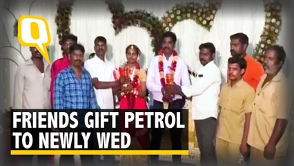 Friends Gift Newly Wed Couple 5 Litres of Petrol