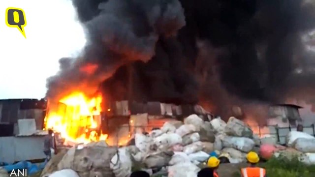 Thane: Fire breaks out at a godown in Mumbra.