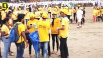 Amit Sadh Participates in Juhu Beach Clean-Up, Post Visarjan