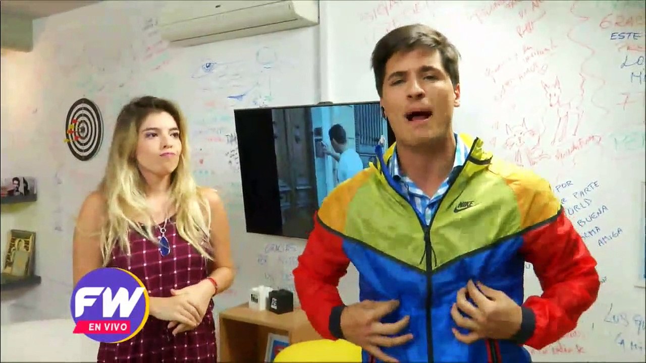 Coco con su campera Tech Pack