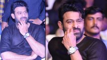 Prabhas Appeared With Costly Watch In Saaho Pre Release Event || Filmibeat Telugu