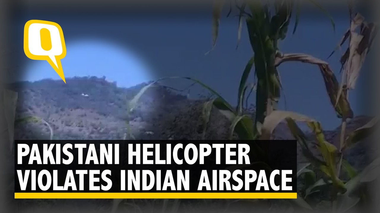 Caught on camera: Pakistani Helicopter Violates Indian Airspace in Poonch