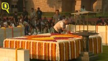 Arvind Kejriwal Pays Tribute At Rajghat on 150th Birth Anniversary of Mahatma Gandhi