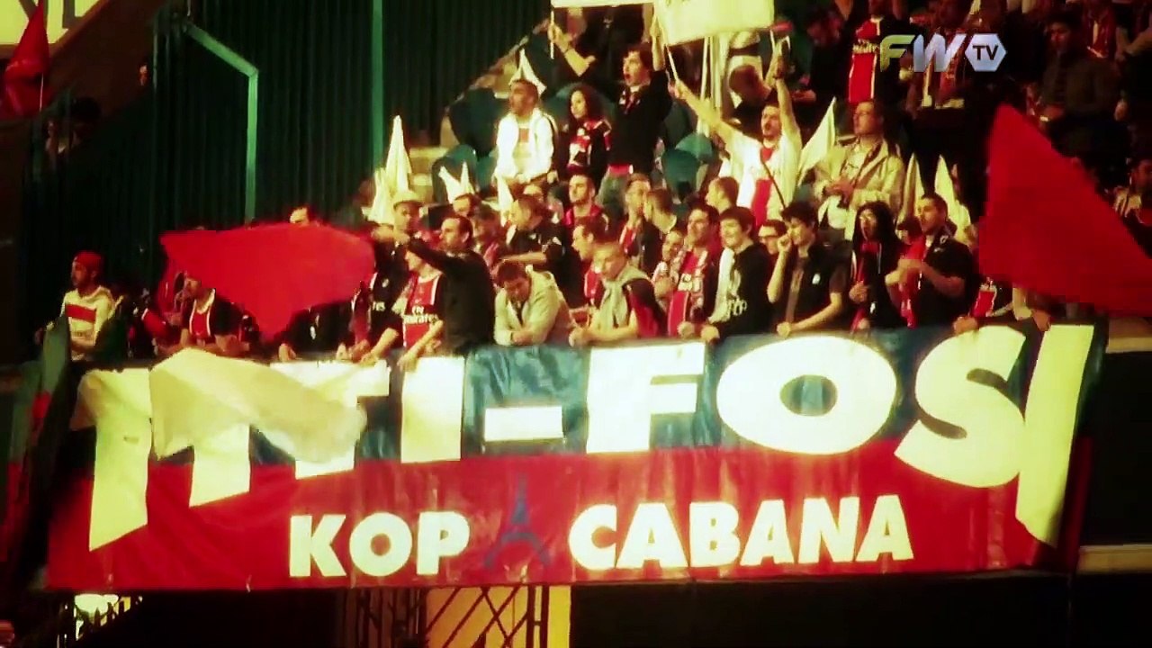 El PSG y sus fans en el Parque de los Príncipes