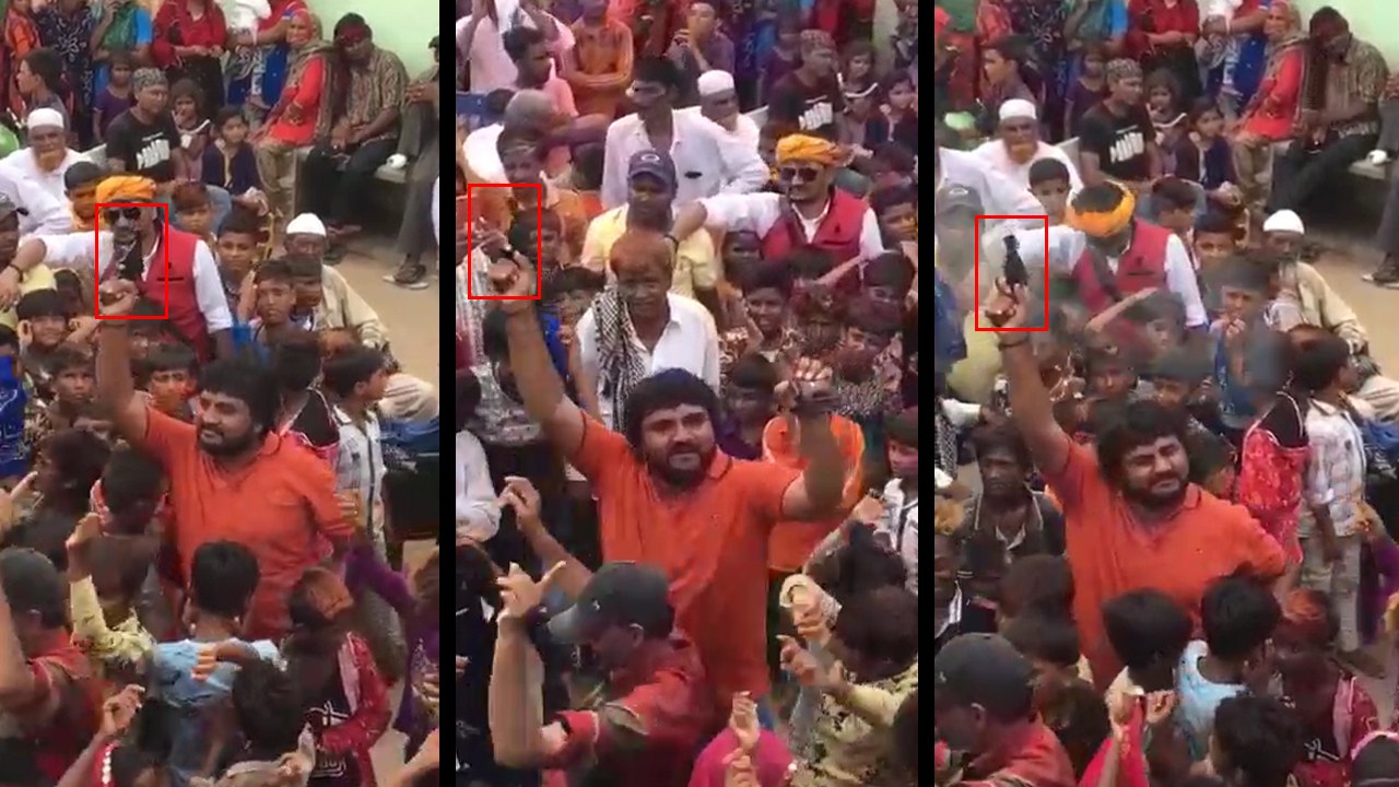 VIDEO: चादर चढ़ाने के जुलूस में लहराई रिवॉल्वर, फायरिंग करते हुए नाचे, 3 अरेस्ट