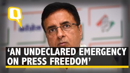 Download Video: Worst Kind of Censorship: Surjewala on I-T Raids at The Quint