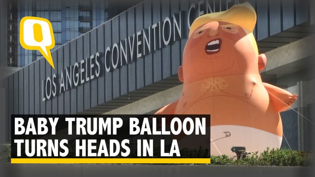 ‘Angry Baby Trump’ Balloon Turns Heads in Los Angeles