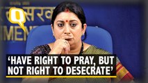 Disrespectful to Take Bloody Pads Into God’s House: Smriti Irani