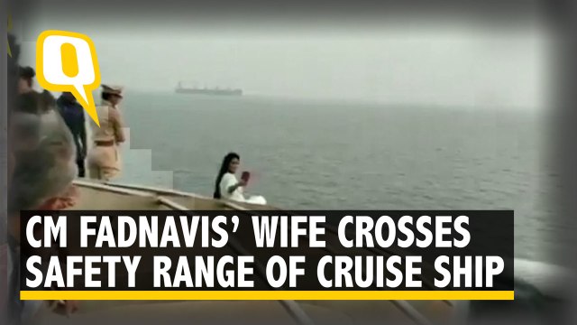 Maharashtra CM's Wife Crosses Safety Range of Cruise Ship, Cautioned By Security Personnel