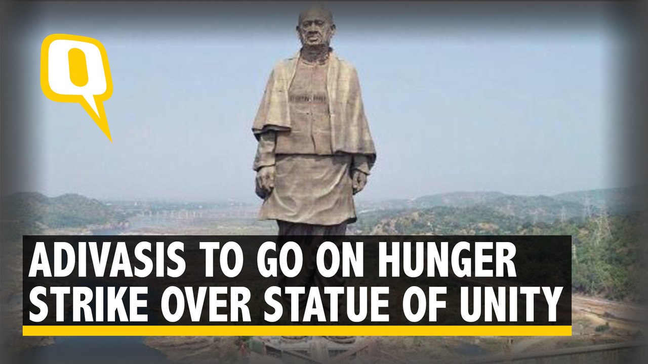 Gujarat Adivasis Protest ‘Statue of Unity’, Vandalise BJP Posters