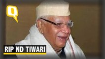 ND Tiwari, Congress Leader and Ex-UP CM, Passes Away on His 93rd Birthday