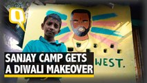 Colours of Change: Delhi’s Sanjay Camp Gets a Diwali Makeover | The Quint