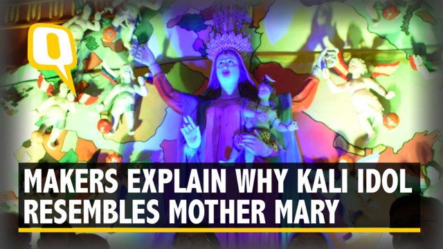 Why Goddess Kali Resembles Mother Mary in This Barasat Pandal, Makers Explain