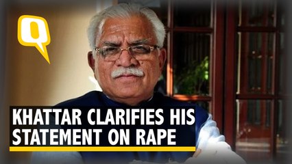 Descargar video: Haryana CM Khattar Clarifies Rape Remark: Statement Based on Data