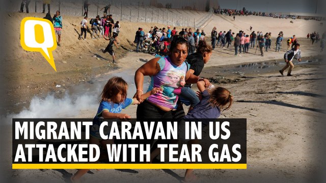 Migrants Tear-Gassed After Allegedly Trying to Breach US Border