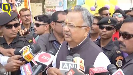 Chattisgarh CM Raman Singh Casts His Vote in Kawardha