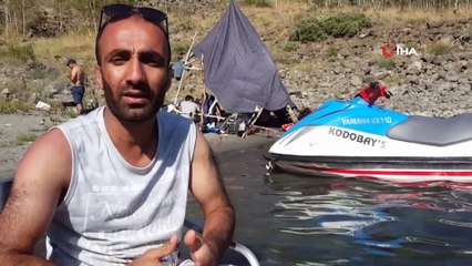 Dünyanın ikinci büyük krater gölünde jet ski keyfi