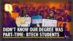 Protest By Students of Delhi Technological University Over Part-Time Course