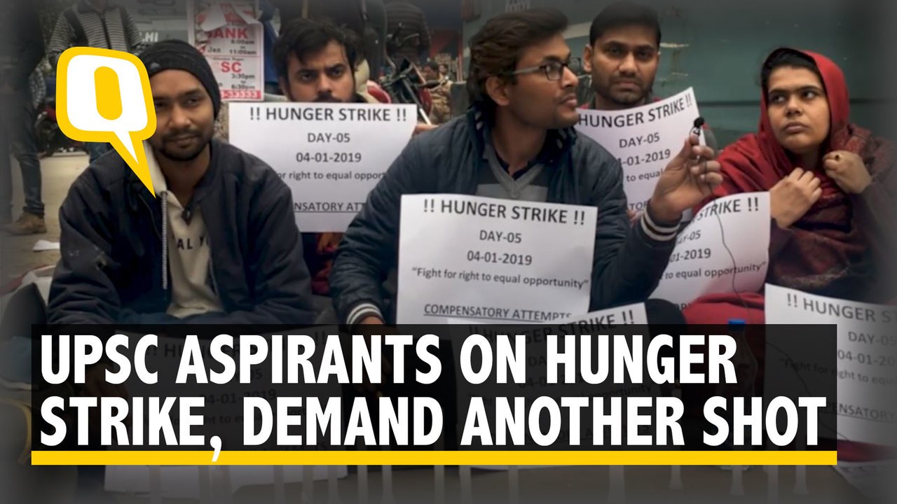 UPSC Aspirants Protest Outside Amit Shah’s Home for Another Shot