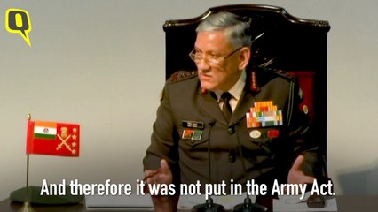 Скачать видео: ‘Won’t Allow’ Gay Sex in the Army, Says Gen Bipin Rawat