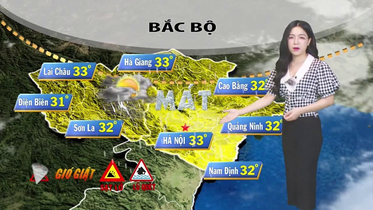Dự báo thời tiết đêm 19/8 và sáng ngày 20/8/2019 | Mưa dông ở Bắc Bộ và Bắc Trung Bộ